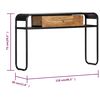 vidaXL Table console 118 x 30 x 75 cm Bois de manguier massif