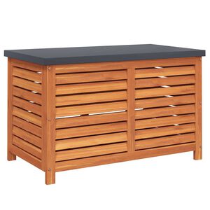 vidaXL Boîte de rangement de jardin 90x48x55 cm bois d'eucalyptus