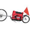 vidaXL Remorque de v&eacute;lo &agrave; une roue avec sac de rangement