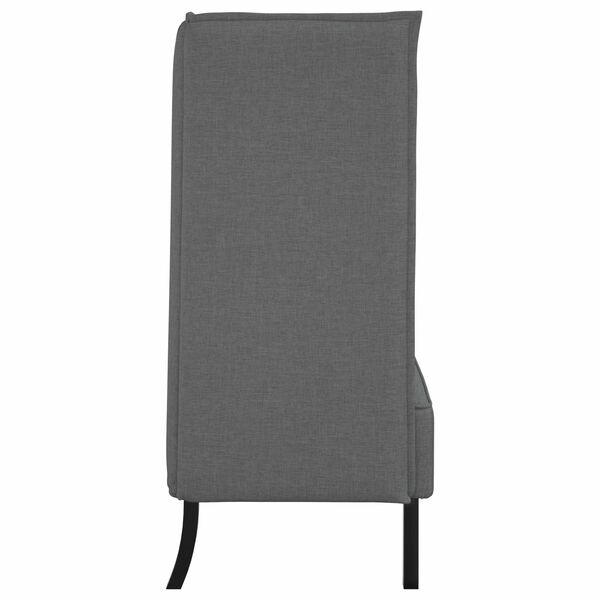 vidaXL Canap&eacute; &agrave; Haut Dossier 101cm Gris fonc&eacute; tissu