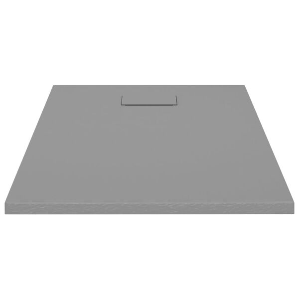 vidaXL Receveur de douche SMC Gris 100x70 cm