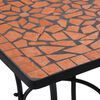 vidaXL Table de bistro mosa&iuml;que Terre cuite 60 cm C&eacute;ramique