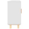 vidaXL Buffet Blanc 105x30x60 cm Bois de pin massif et rotin naturel