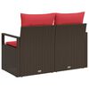 vidaXL Canap&eacute; de jardin avec coussin 120 x 62 x 69 cm polyrotin