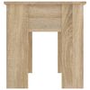 vidaXL Table basse chêne sonoma 101x49x52 cm bois d'ingénierie