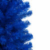 vidaXL Arbre de No&euml;l artificiel pr&eacute;-&eacute;clair&eacute; et boules bleu 150 cm PVC