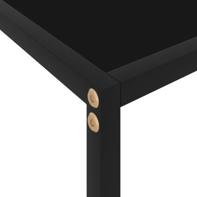 vidaXL Table console Noir 80x35x75 cm Verre trempé