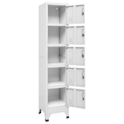 vidaXL Armoire à casiers Blanc 38x40x180 cm Acier