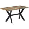 vidaXL Table à manger 140x70x75 cm Bois de récupération massif