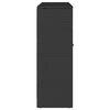 vidaXL Armoire de rangement avec &eacute;tag&egrave;re Noir 100 x 36 x 102 cm Rotin