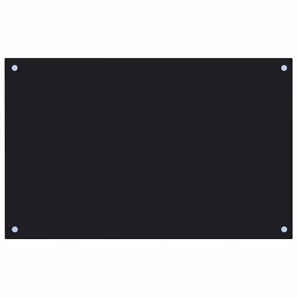 vidaXL Dosserets de cuisine 2 pcs noir 80x50 cm verre tremp&eacute;