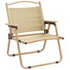 vidaXL Chaises de camping lot de 2 Beige 54x43x59 cm Tissu Oxford