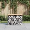 vidaXL Banc de jardin design de gabion 63x31,5x42cm bois massif de pin