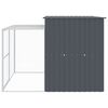 vidaXL Niche pour chien avec cour anthracite 214x253x181 cm