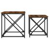 vidaXL Tables basses gigognes 2 pcs chêne fumé bois d'ingénierie