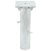 vidaXL Base de parasol enterré argenté 16x16x39,5 cm acier