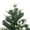 vidaXL Sapin de Noël artificiel à charnières avec neige floquée 180 cm