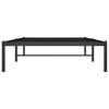vidaXL Cadre de lit métal sans matelas noir 100x190 cm