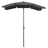 vidaXL Parasol de jardin avec m&acirc;t 200x130 cm anthracite