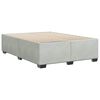 vidaXL Cadre de lit sans matelas gris clair velours