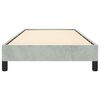 vidaXL Cadre de lit sans matelas gris clair 100x190 cm velours