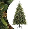 vidaXL Sapin de No&euml;l artificiel articul&eacute; avec pommes de pin 180 cm