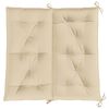 vidaXL Coussin de banc de jardin beige 100x(50+50)x7 cm tissu oxford