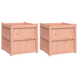 vidaXL Jardini&egrave;res 2 pcs bois massif douglas