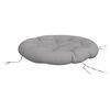 vidaXL Coussin rond gris &Oslash; 100 x11 cm tissu oxford