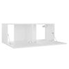 vidaXL Meuble TV Blanc 80x30x30 cm Bois d'ing&eacute;nierie