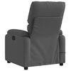 vidaXL Fauteuil inclinable de massage &eacute;lectrique gris fonc&eacute; tissu