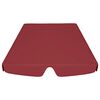 vidaXL Toit de rechange balançoire bordeaux 150/130x105/70 cm