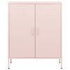 vidaXL Armoire de rangement Rose 80x35x101,5 cm Acier