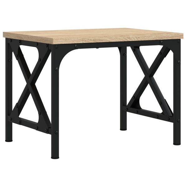 vidaXL Support d'imprimante ch&ecirc;ne sonoma 40x30x31 cm bois d'ing&eacute;nierie