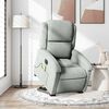vidaXL Fauteuil inclinable de massage électrique gris clair velours