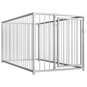 vidaXL Chenil d'ext&eacute;rieur pour chiens 100 x 200 x 100 cm