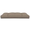 vidaXL Coussin de palette taupe 120x80x12 cm tissu