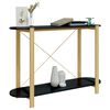 vidaXL Table console Noir 110x38x75 cm Bois d'ingénierie