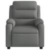 vidaXL Fauteuil de massage inclinable gris fonc&eacute; tissu