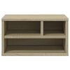 vidaXL Support d'imprimante ch&ecirc;ne sonoma 40x32x22,5 cm bois ing&eacute;nierie