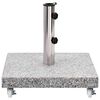 vidaXL Socle de parasol Granite 30 kg Carré Gris