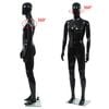 vidaXL Mannequin homme corps complet base verre Noir brillant 185 cm