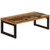 vidaXL Table basse 100x50x35 cm Bois de r&eacute;cup&eacute;ration solide et acier