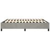 vidaXL Sommier &agrave; ressorts de lit gris clair 183x213 cm velours