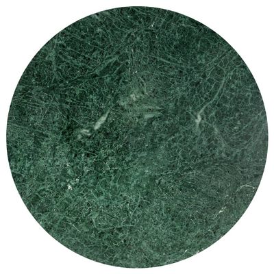 vidaXL Table basse Vert 60x60x35 cm Pierre véritable et texture marbre