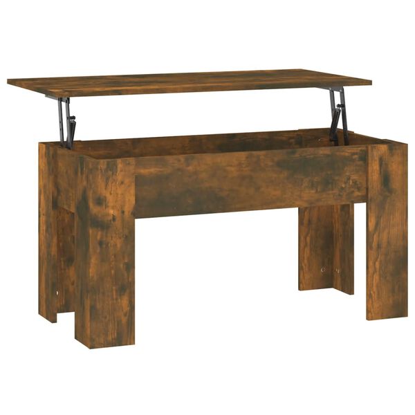 vidaXL Table basse Ch&ecirc;ne fum&eacute; 101x49x52 cm Bois d'ing&eacute;nierie