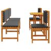 vidaXL Ensemble bistro de jardin 5 pcs Marron Bois d'Acacia Massif