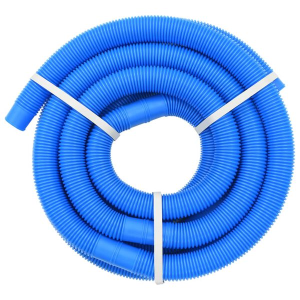vidaXL Tuyau de piscine avec colliers de serrage Bleu 38 mm 6 m