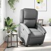 vidaXL Fauteuil inclinable gris similicuir