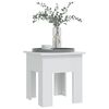 vidaXL Table basse blanc brillant 40x40x42 cm bois d'ing&eacute;nierie
